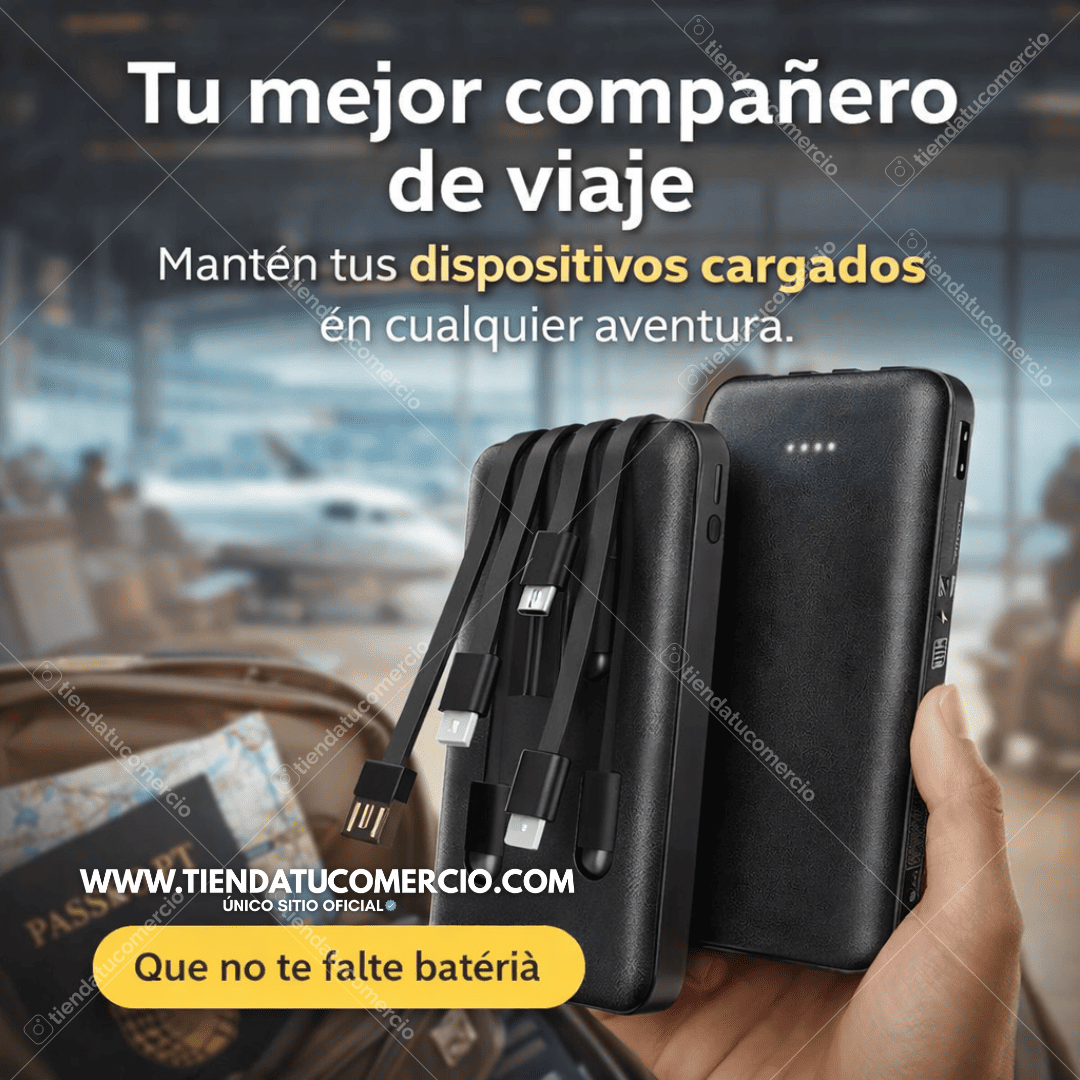 Super Power Bank 4 entradas full dispositivos