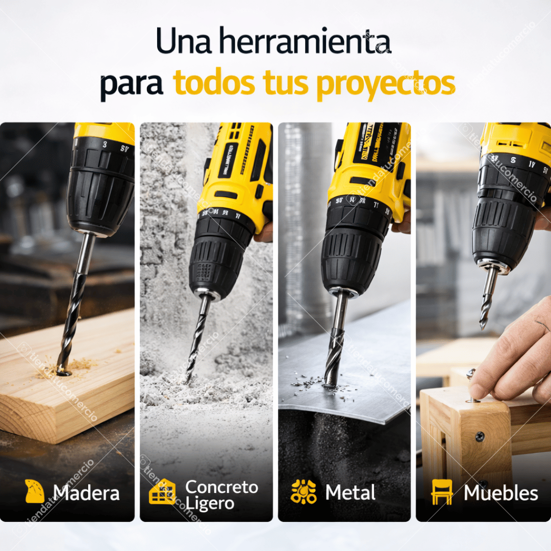 DRILLMASTER PRO™ 48V - Kit Profesional de Taladro Inalámbrico