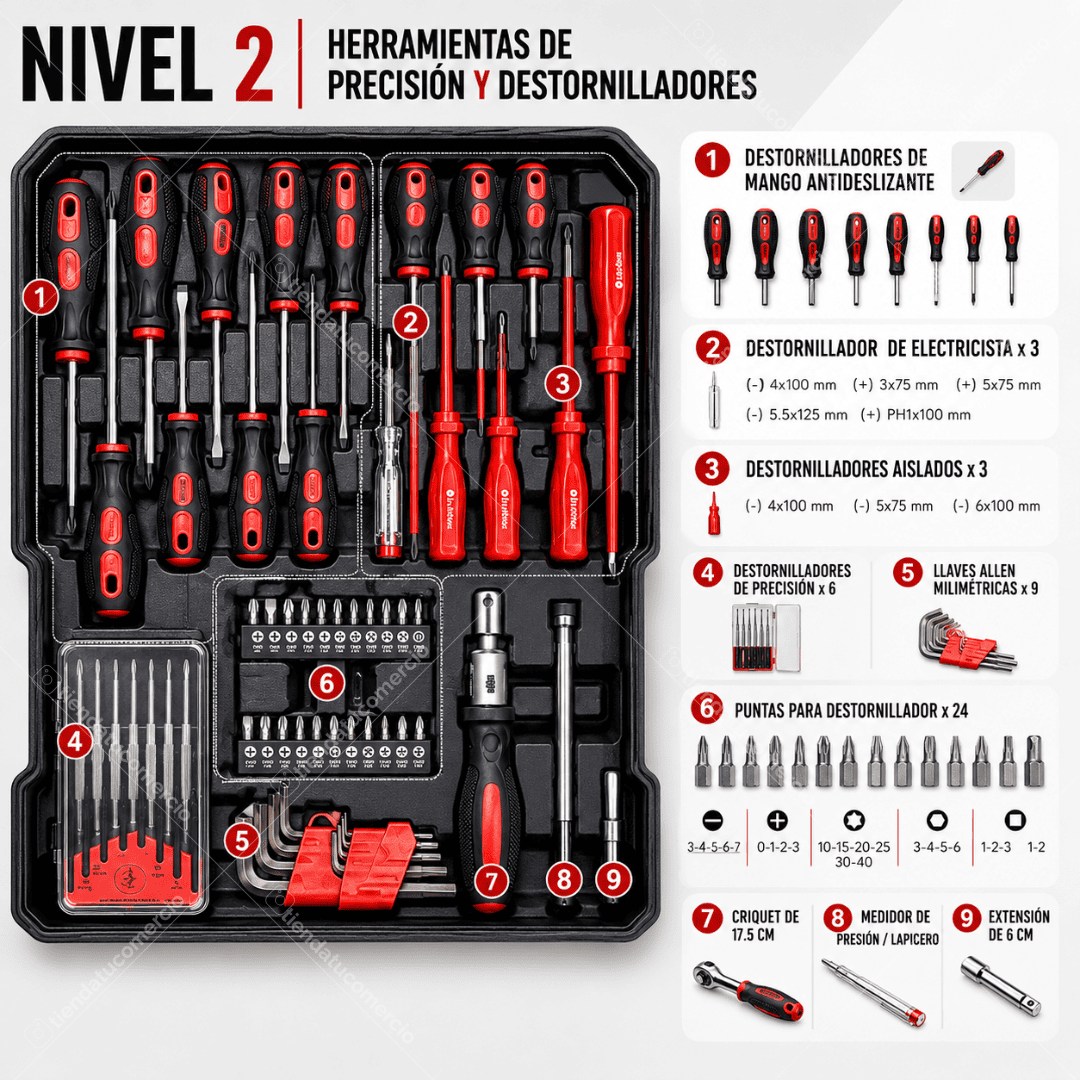 SUPER BAG™ - Maleta de herramientas +800 piezas
