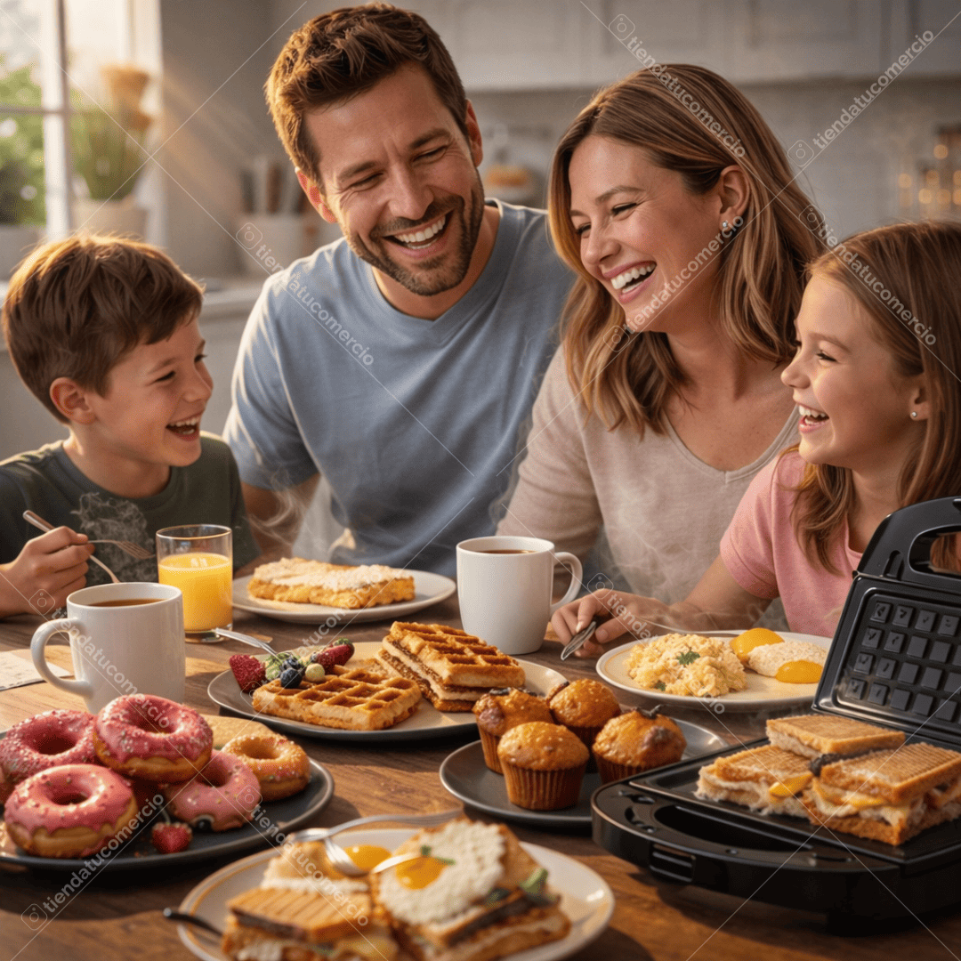 GRILLMASTER 4X™ — Sandwichera Multifunción Pro