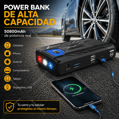 VOLTIX PRO 4X™  – Kit de Emergencia Automotriz 4 en 1