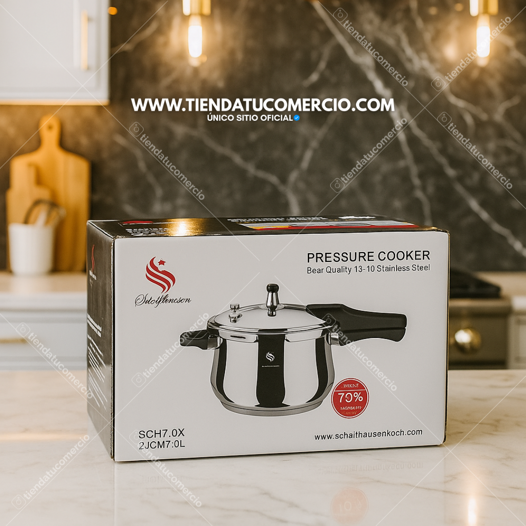 Olla Express a presión en acero inoxidable grado quirúrgico 5 Litros