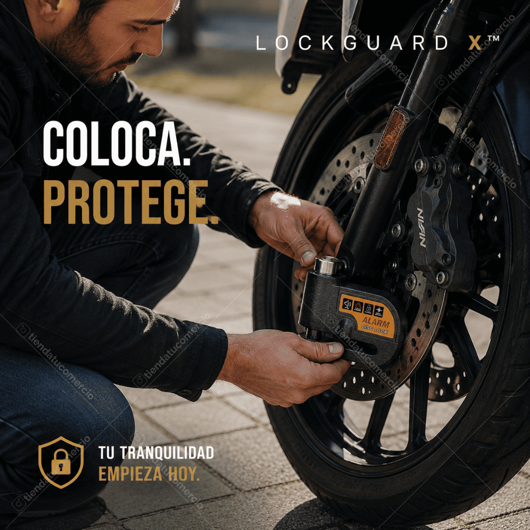 LOCKGUARD X™ — Candado Antirrobo con Alarma Inteligente