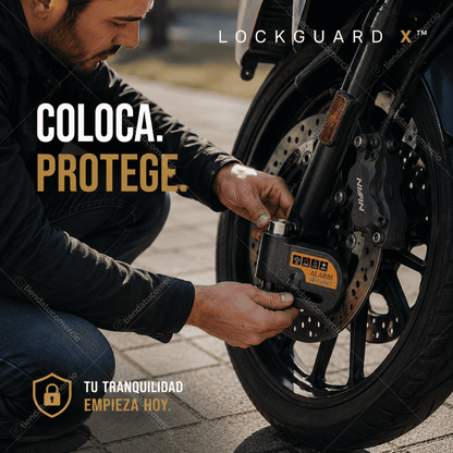 LOCKGUARD X™ — Candado Antirrobo con Alarma Inteligente