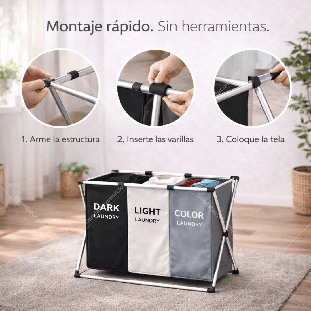 LaundryLux™ — Organizador de Lavandería Resistente