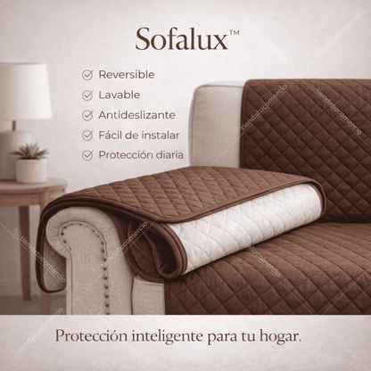 Sofalux™ — Protector Reversible para Sofá 3 Puestos