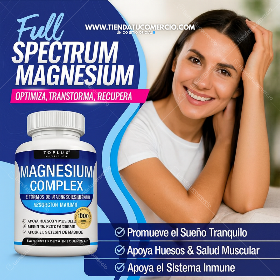 Magnesium Complex: magnesio 8 en 1 fórmula comprobada