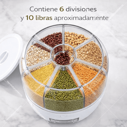 Dispenlux™ — Organizador Circular para Alimentos Secos