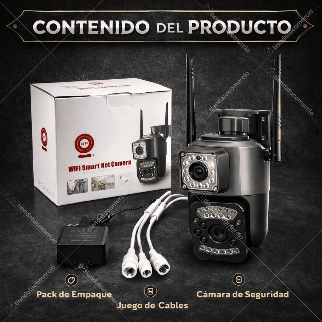 Cámara de Seguridad Inteligente Doble Lente 360° Pro