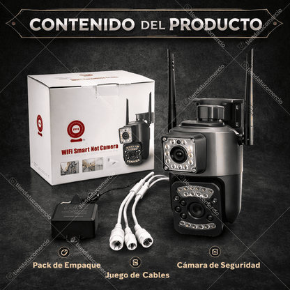 Cámara de Seguridad Inteligente Doble Lente 360° Pro