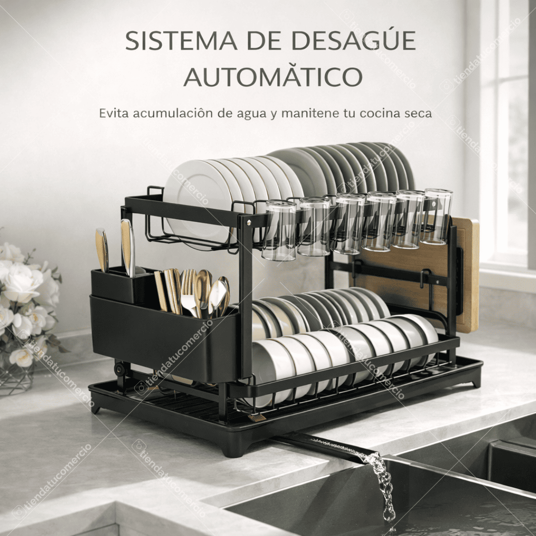 NovaRack™ – Escurridor Premium de 2 Niveles