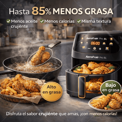 AEROFRAIR PRO 8L™ – Freidora de Aire Inteligente