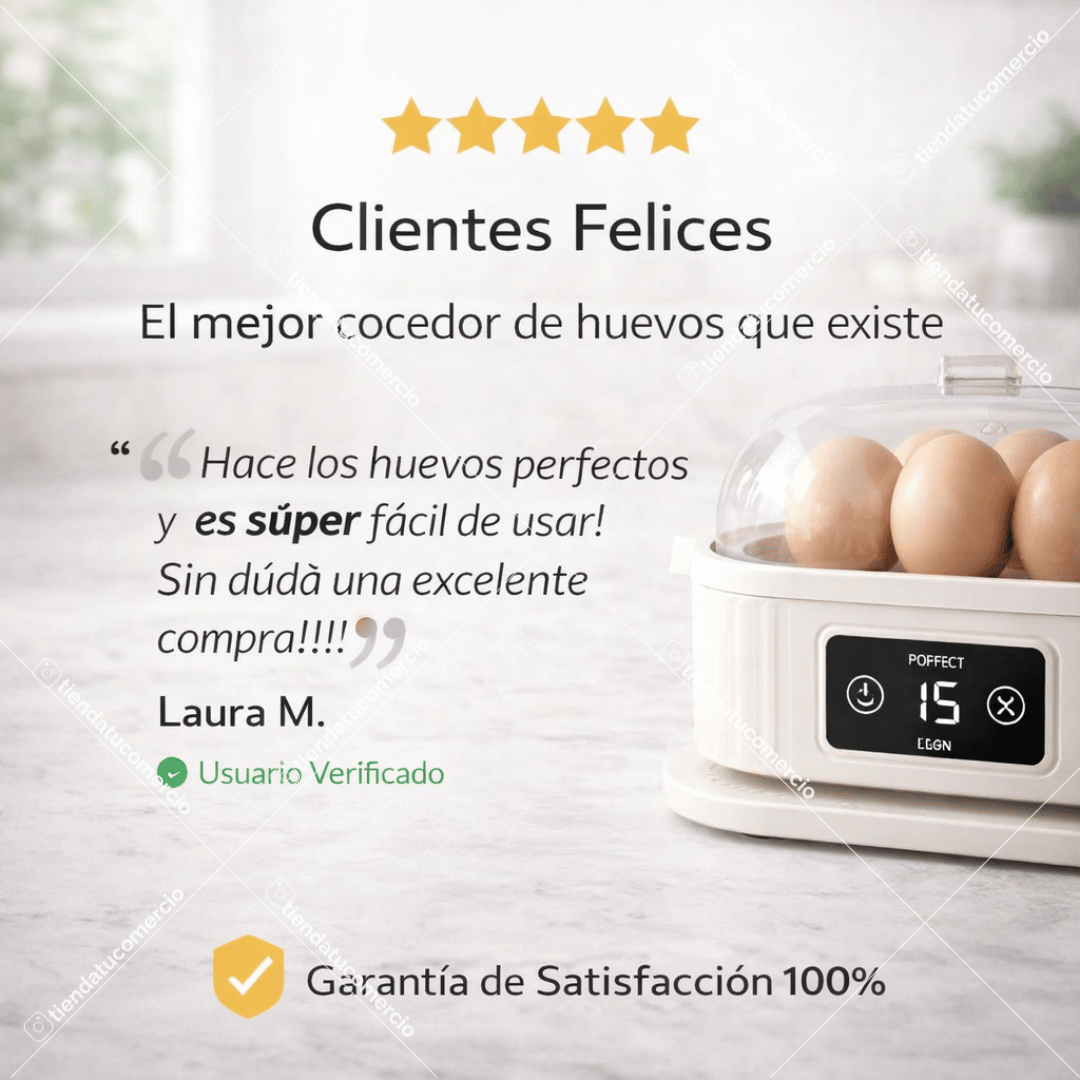 TOBI Perfect Egg™ - Cocedor Inteligente de Huevos