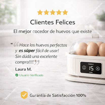 TOBI Perfect Egg™ - Cocedor Inteligente de Huevos