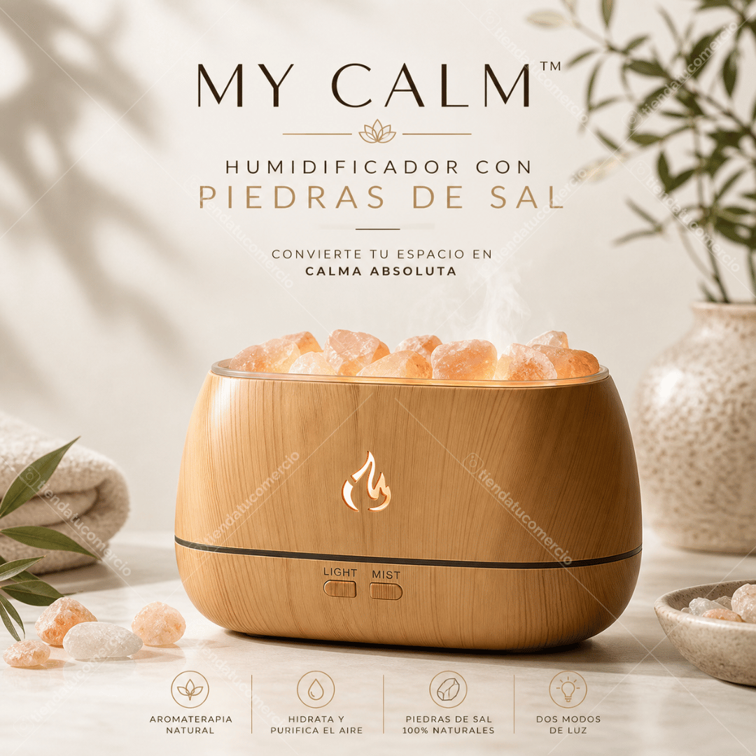 MY CALM ™ - Humidificador con piedras de sal