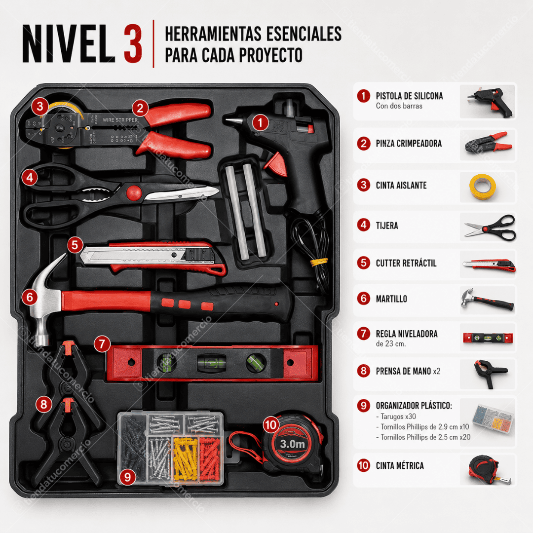 SUPER BAG™ - Maleta de herramientas +800 piezas
