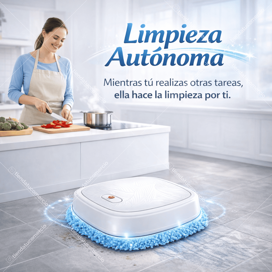 Robina PRO: Limpiadora inteligente Barre y Trapea + Mopa super absorbente
