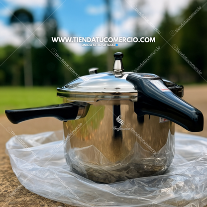 Olla Express a presión en acero inoxidable grado quirúrgico 5 Litros