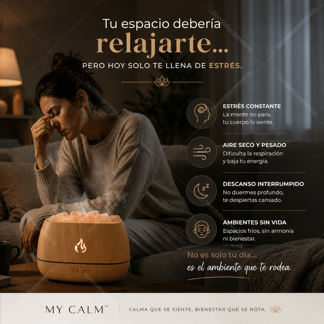 MY CALM ™ - Humidificador con piedras de sal
