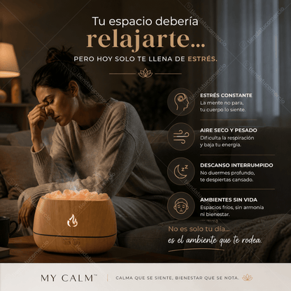MY CALM ™ - Humidificador con piedras de sal