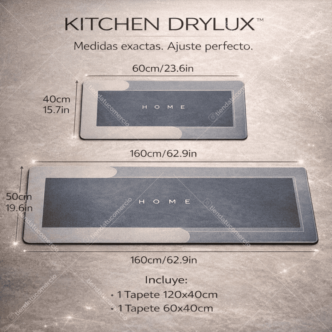 KITCHEN DRYLUX™ — Tapetes Ultra Absorbentes Antideslizantes