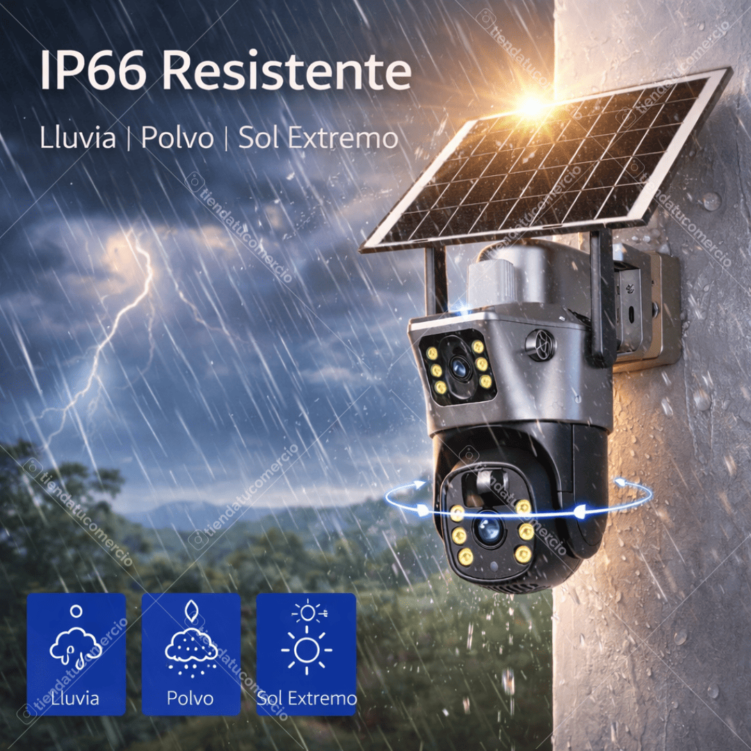 DUALVISION SOLAR™ — Cámara solar 4G Inteligente