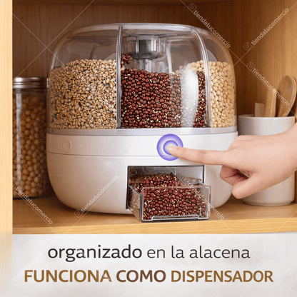 Dispenlux™ — Organizador Circular para Alimentos Secos