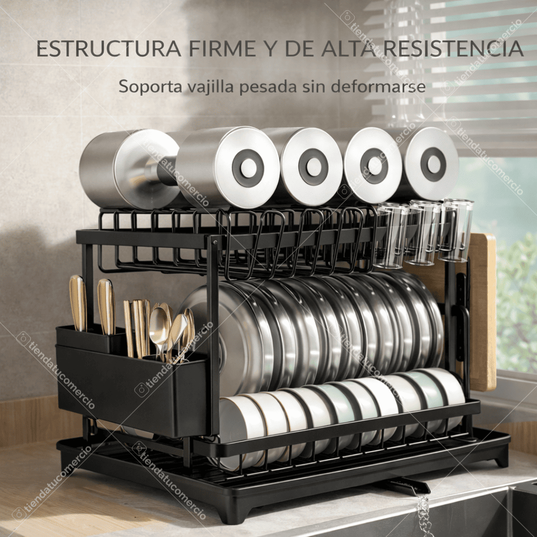 NovaRack™ – Escurridor Premium de 2 Niveles