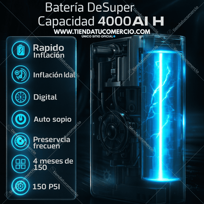 Kit Iniciador de Batería Multifuncional: 4 en 1