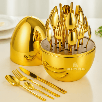 Set de cubiertos en Acero Inoxidable 24 PIEZAS