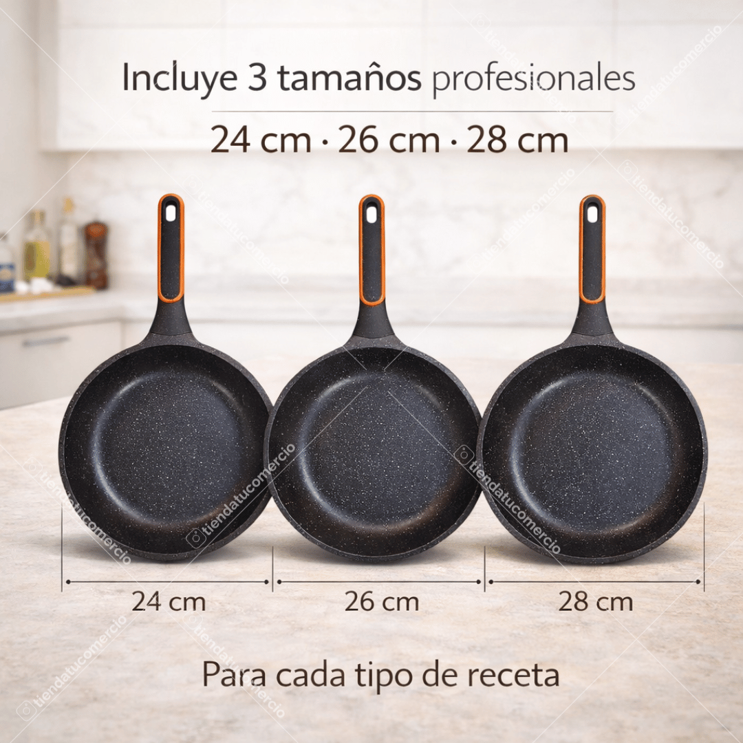 SWISSPRO™ — Set Premium Antiadherente x3