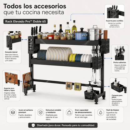 Rack Elevado Pro™ Doble 65