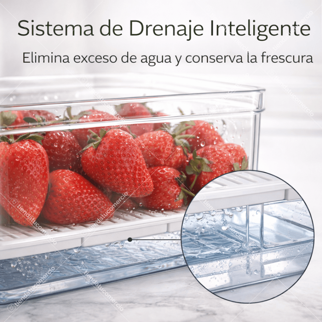 ORGANIX FRESH™ — Sistema de Organización con Drenaje inteligente x7