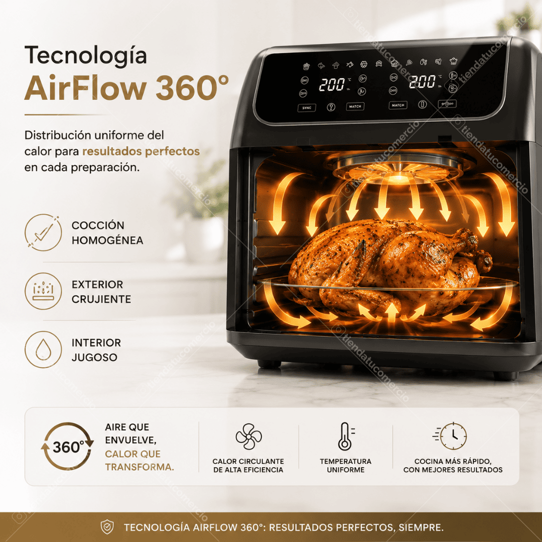 AEROFRAIR DOBLE 9L™ – Freidora de Doble Canasta