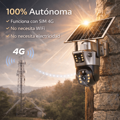 DUALVISION SOLAR™ — Cámara solar 4G Inteligente