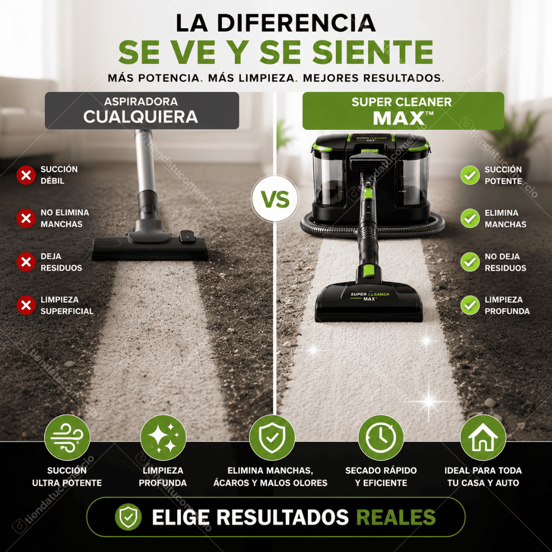 SUPER CLEANER MAX™ - Potente aspiradora 2 en 1