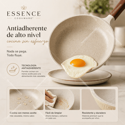 ESSENCE COOKWARE™ - Juego de ollas antiadherentes 16 piezas.