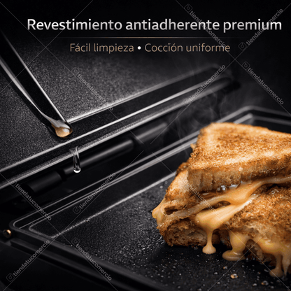 GRILLMASTER 4X™ — Sandwichera Multifunción Pro