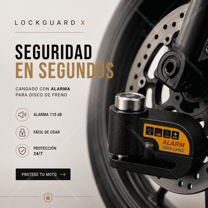 LOCKGUARD X™ — Candado Antirrobo con Alarma Inteligente
