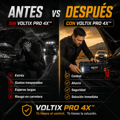 VOLTIX PRO 4X™  – Kit de Emergencia Automotriz 4 en 1