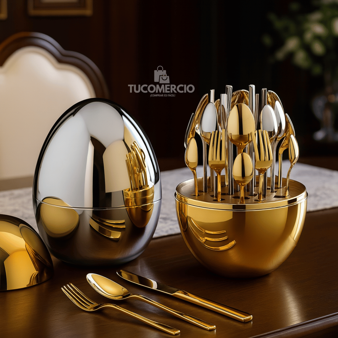 Set de cubiertos en Acero Inoxidable 24 PIEZAS