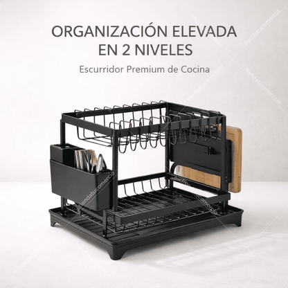 NovaRack™ – Escurridor Premium de 2 Niveles