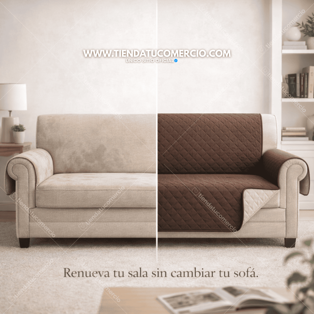 Sofalux™ — Protector Reversible para Sofá 3 Puestos