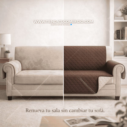 Sofalux™ — Protector Reversible para Sofá 3 Puestos
