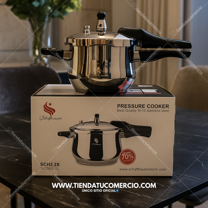 Olla Express a presión en acero inoxidable grado quirúrgico 5 Litros