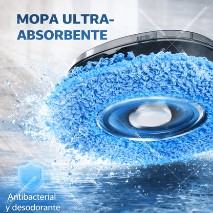 Robina PRO: Limpiadora inteligente Barre y Trapea + Mopa super absorbente