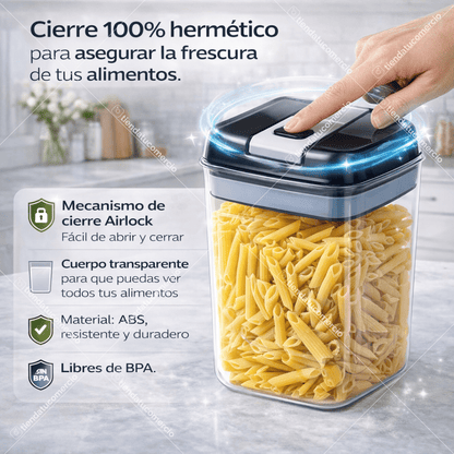 Juego de 7 contenedores herméticos para almacenar alimentos