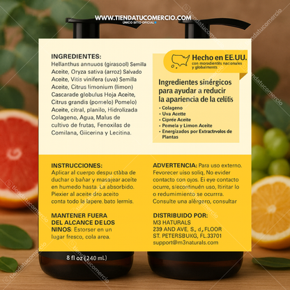 SuperOil: Gotas de Aceite con colágeno y células madre transformadoras 240ML