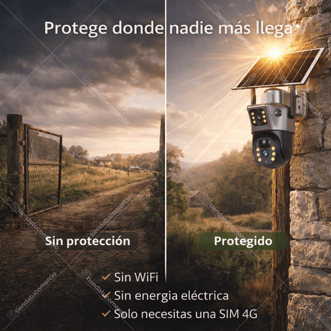 DUALVISION SOLAR™ — Cámara solar 4G Inteligente