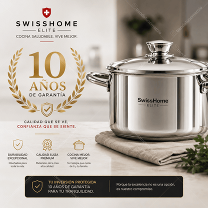 SWISSHOME ELITE™ — Juego de Ollas Acero Quirúrgico